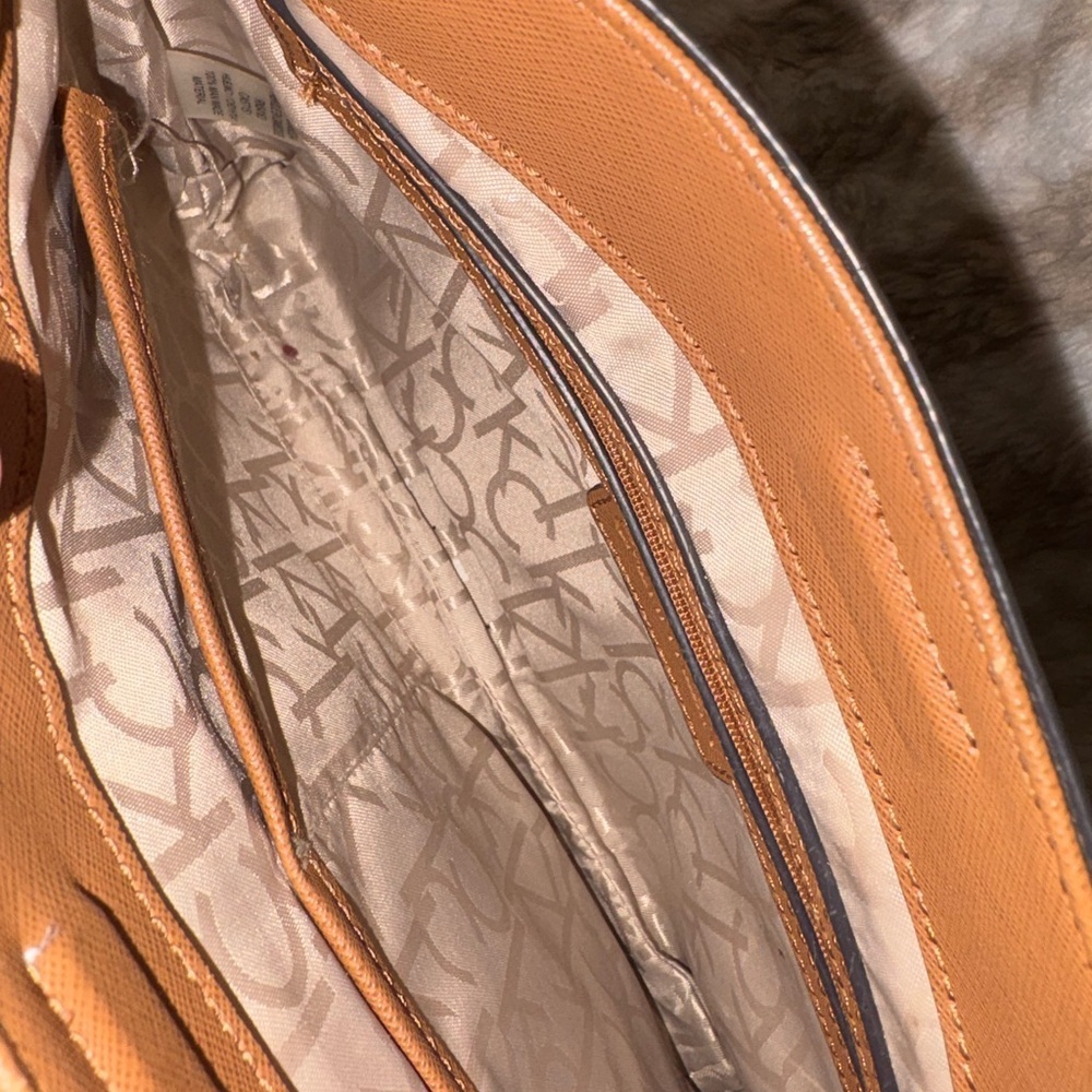 Calvin Klein Beige and Brown Crossbody Bag - Picture 3 of 9